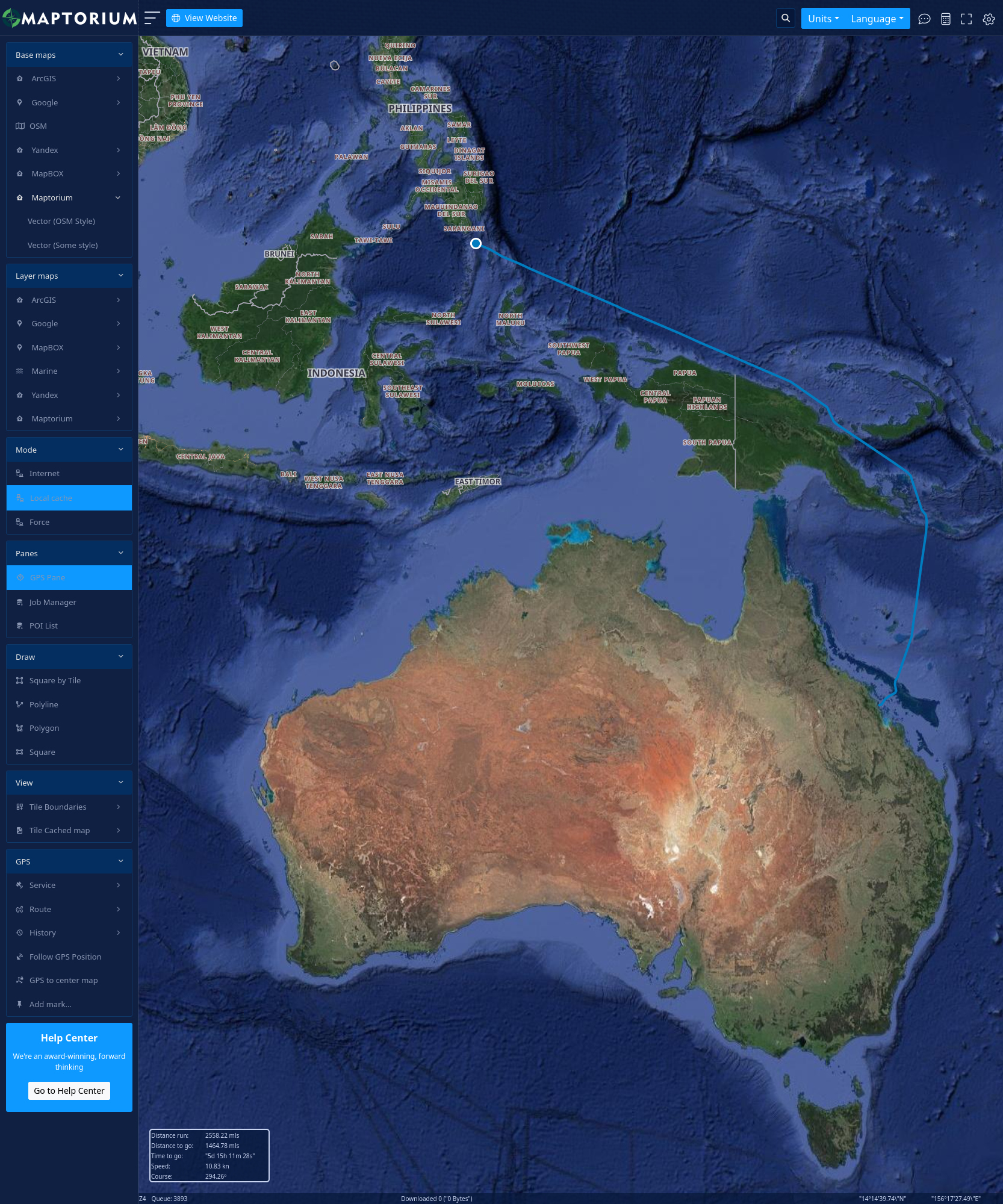 Maptorium desktop application